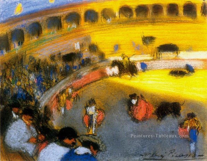 Bullfight 1901 cubism Pablo Picasso Peintures à l'huile